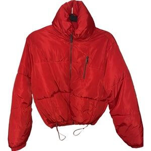 Red Charlotte Russe Puffer Coat